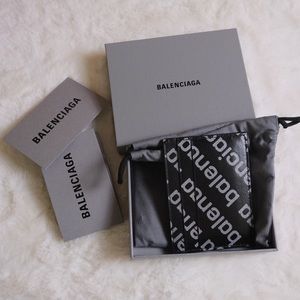Balenciaga Reflective Printed Cash Card Holder